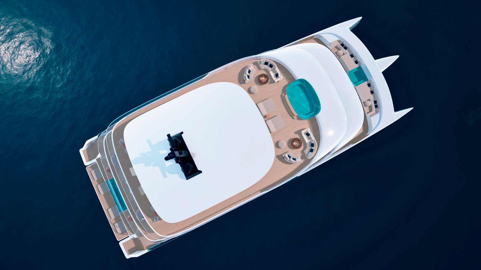VYRE 50 Superyacht from above