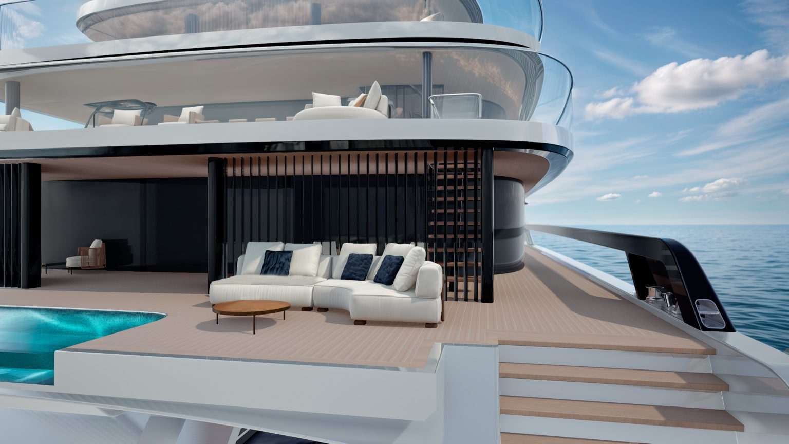 VYRE 50 Superyacht back deck